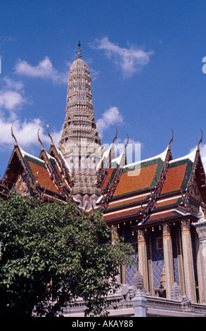 Wat Po Dusit Maha Prasad Grand Palace Bangkok Thailand Fernostasien Stockfoto