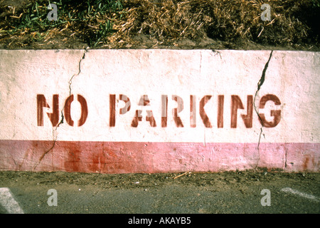Kein Parkplatz Stockfoto