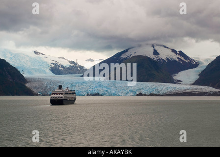 Skua Gletscher, Amalia Bay in den chilenischen Fjorden des südlichen Chile Stockfoto