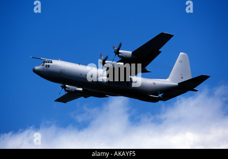 Royal Air Force Hercules C-130 K Transporter Flugzeug mit Betankung Sonde Stockfoto