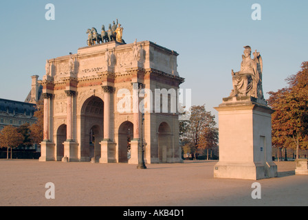 Paris Arc de Triomphe du Carrousel Stockfoto