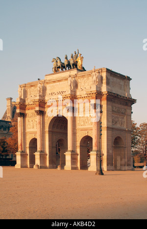 Paris Arc de Triomphe du Carrousel Stockfoto