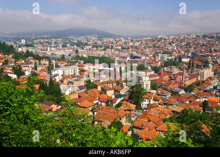 Skyline von Sarajevo, Bosnien und Herzegowina Stockfoto