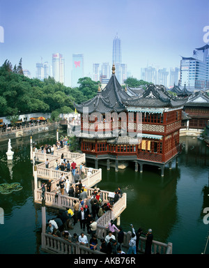 Tee Haus Yu Yuan Shangcheng, Yu Gärten Bazaar, Shanghai, China Stockfoto