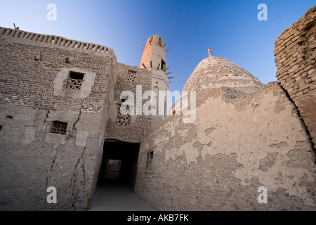 Die mittelalterlichen/osmanische Stadt Al Qasr, Dakhla Oase, Ägypten Stockfoto