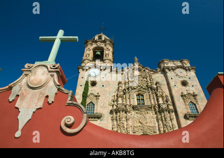 Mexiko, Guanajuato Staat Guanajuato, Templo de San Cayetano De La Valenciana Kirche Stockfoto