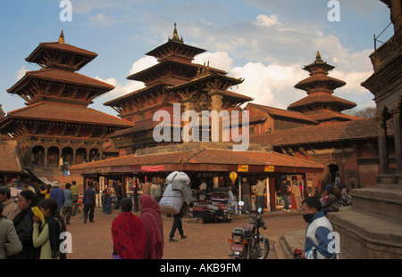 Nepal, Bagmati, Patan, am frühen Morgen am Durbar Square Stockfoto