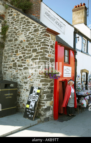 Quay House, Großbritannien kleinstes Haus, Conway, Wales. Stockfoto