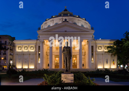 Rumänien, Bukarest, Piata George Enescu, rumänischer Athenaeum Konzertsaal Stockfoto