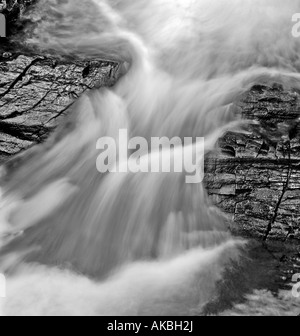 Detail der Wasserfall in der Nähe von Lake George, New York, USA. Stockfoto