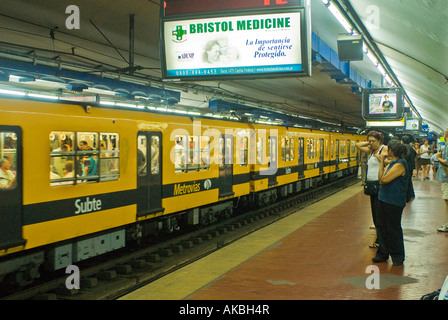"Subte" U-Bahn, Buenos Aires, Argentinien Stockfoto