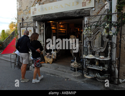 Dorf von Moustiers Provence Frankreich Stockfoto