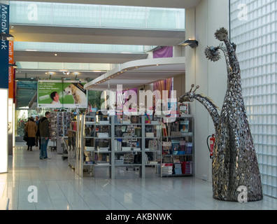 Der Shop und die Exponate in der Millenium-Galerie, Sheffield City Centre UK Stockfoto