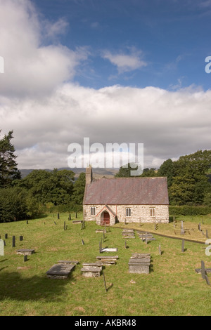 Wales Gwynedd Bala Llangower St Cywairs Kirche C8th Stockfoto