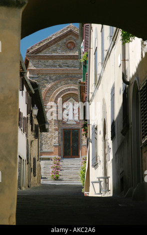 Pieve di San Leolino in der Nähe von Panzano in Chianti Toskana Italien Stockfoto
