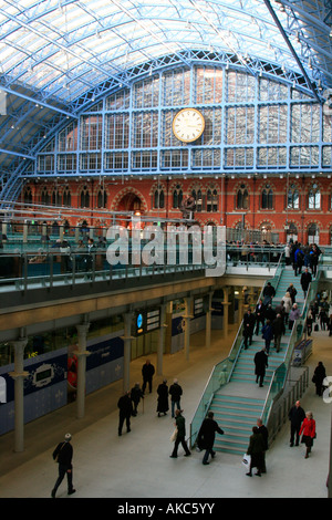St Pancras international Eurostar Bahnhof London England uk gb Stockfoto