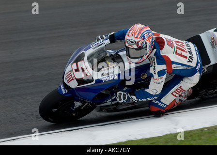 Amerikanische Colin Edwards Fiat Yamaha Team 2007 Polini Malaysian Motorrad-Grand-Prix Strecke in Sepang Malaysia Stockfoto