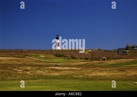 Sankaty Head Leuchtturm, Nantucket, Massachusetts, Vereinigte Staaten Stockfoto