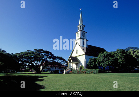 Die historische Ka Ahumanu Kirche erbaute Wailuki im Jahre 1876 Stockfoto