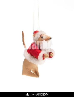 Christbaumschmuck von Haken hängen Stockfoto