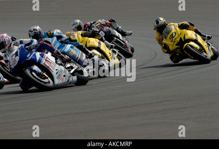 MotoGP-Fahrer beim Schalten 2 während Renntag von Malaysia in Sepang Stockfoto