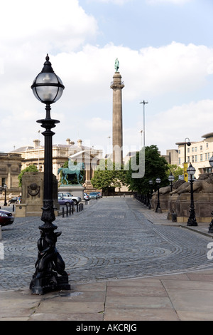 Wellingtons Spalte oder die Waterloo-Denkmal in William Brown Street, Liverpool, England Stockfoto