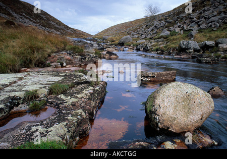 Blick entlang Tavy Spalten auf Dartmoor, Devon, England Stockfoto