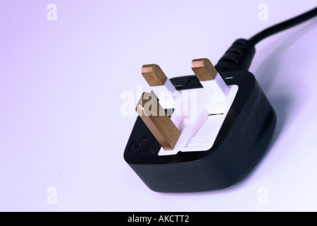 Ein Stock Foto einen drei-Pin-Stecker aus dem Vereinigten Königreich Stockfoto