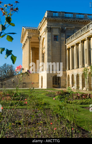 Die Südfassade und Schulleiters Garten Stowe House, Buckinghamshire, England Stockfoto