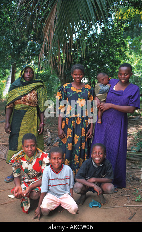 Chole Inselbewohner Chole liegt neben Mafia Island und im Süden das Sansibar-Archipel indischen Ozean Tansania Afrika Stockfoto