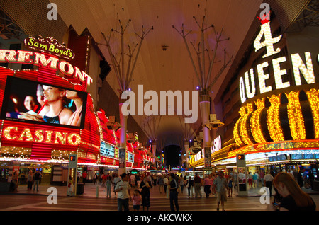 Fremont Street Neon Signs, Las Vegas, Nevada Stockfoto