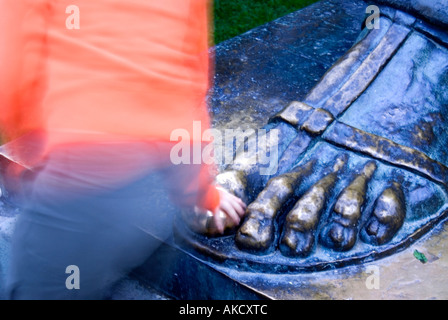 Süd-Ost-Europa, Kroatien, Dalmatien, Split, Gregor von Nin-statue Stockfoto