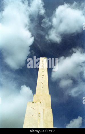 Mussolini-Obelisk-Denkmal an der Foro Italico in Rom Stockfoto