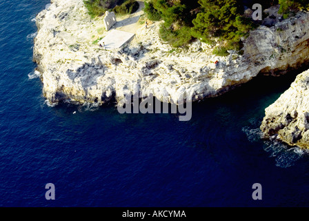 Kroatien, Istrien Halbinsel, erhöhten Blick Stockfoto