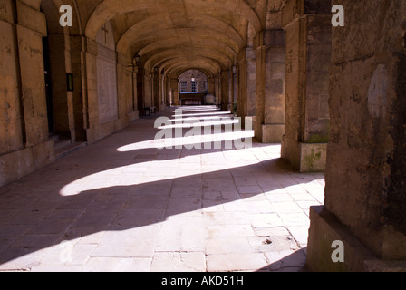 Gloucester Hall Sandsteinsäulen am Worcester College, Oxford Stockfoto