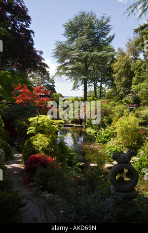 Der japanische Garten, Compton Acres, Poole, Dorset, England Stockfoto