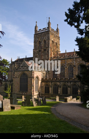 Malvern Priory (Priory-Kirche), Great Malvern, Worcestershire, England, UK Stockfoto