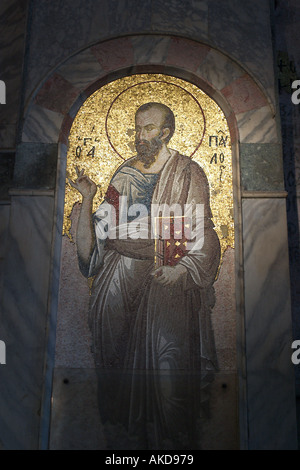 Kariye Chora Museum Moschee Klosterkirche das Mosaik der Apostel Paulus Istanbul Türkei Stockfoto
