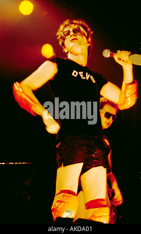 Devo Konzert 1978 Stockfoto