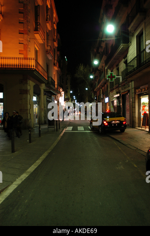 Stadtteil Cuitat Vella in Barcelona, Spanien. Stockfoto