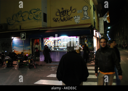 Stadtteil Cuitat Vella in Barcelona, Spanien. Stockfoto