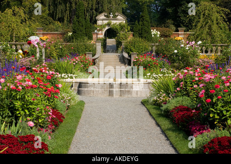 Old Westbury Gardens feinsten Englischen Garten in USA Nassau County Long Island New York Stockfoto