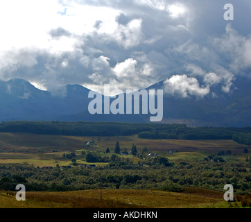 Blick vom Commando Memorial, Spean Bridge, Schottland Stockfoto