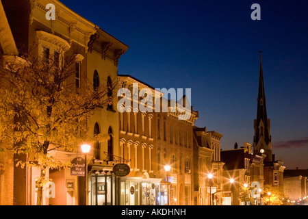 Warren Street Hudson New York Stockfoto