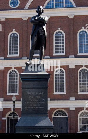 Statue von Samuel Adams, Boston Stockfoto