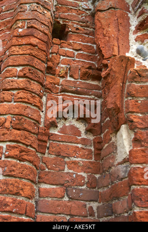 Mauerwerk-Detail der alten Abtei Wand Stockfoto
