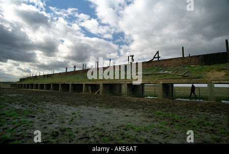 RAINHAM SÜMPFE RSPB RESERVE EAST LONDON UK FIREING BEREICH 2007 Stockfoto