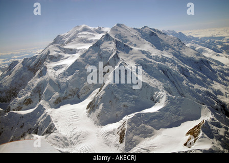 Aerial schneebedeckte Views of Mt McKinley Denali Nationalpark Alaska AK U S USA Berge Gletscher icefields Stockfoto