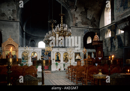 Griechenland, Feres, Byzantinische Kirche Panagia Kosmotiraj Stockfoto