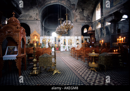 Griechenland, Feres, Byzantinische Kirche Panagia Kosmotiraj Stockfoto